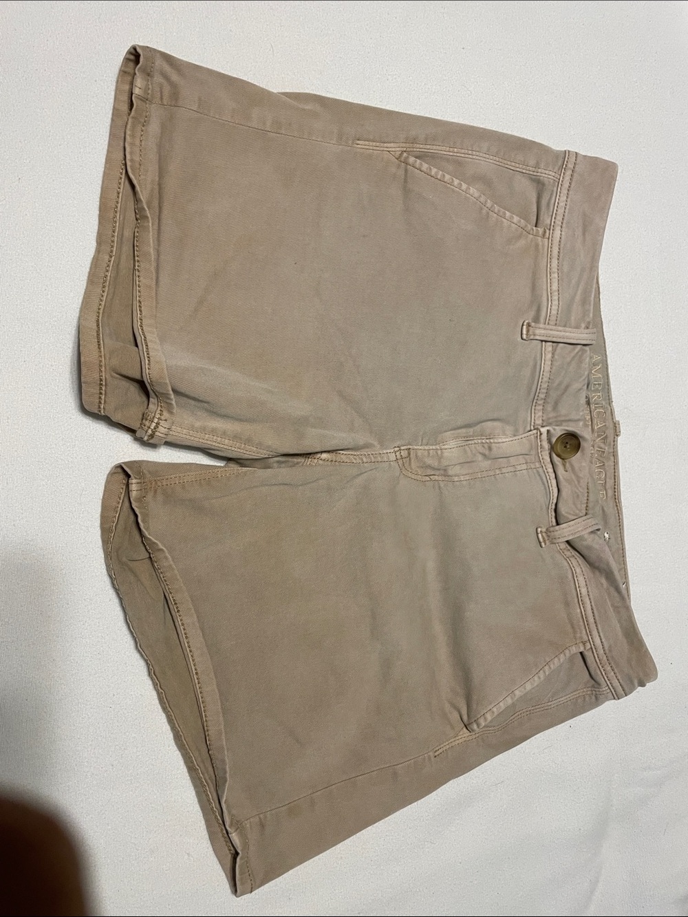 American Eagle Outfitters Tan Cotton Bermuda Shorts